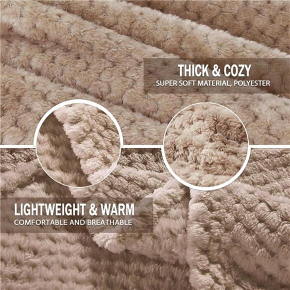 Fleece Throw Blanket Extra Large, Super Soft and Warm Blankets - Picture 5 of 7